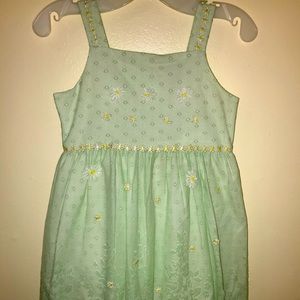 Lime Green Dres with Flowers